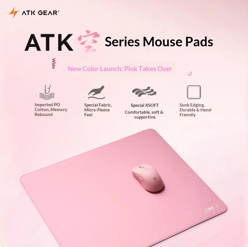 Tappetino da gioco grande ATK  - Pc Gaming Pink recensione e prezzo